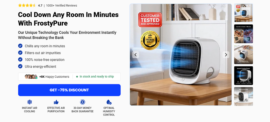 FrostyPure Mini Portable Cooler Reviews: Is It the Best Portable Air Cooler? FrostyPure Mini Portable Cooler Reviews: Is It the Best Portable Air Cooler?