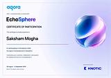 #echosphere2026 #hackathon #conversationalai #ai #voiceai #builders #buildinpublic #learningbybuilding | Saksham Mogha