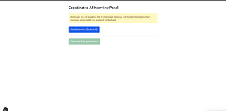 Coordinated AI Interview Panel Coordinated AI Interview Panel