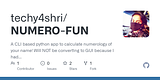 NUMERO-FUN: A CLI based python app to calculate numerology of your name! Will NOT be converting to GUI because I had too much fun with CLI