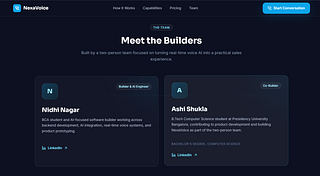 NexaVoice — AI-Powered Real-Time Voice Sales Agent
