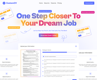 CustomCV - Effortless cover letter personalization CustomCV - Effortless cover letter personalization