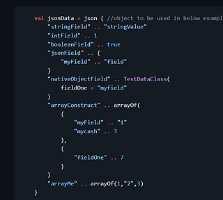 Kotlin Json DSL