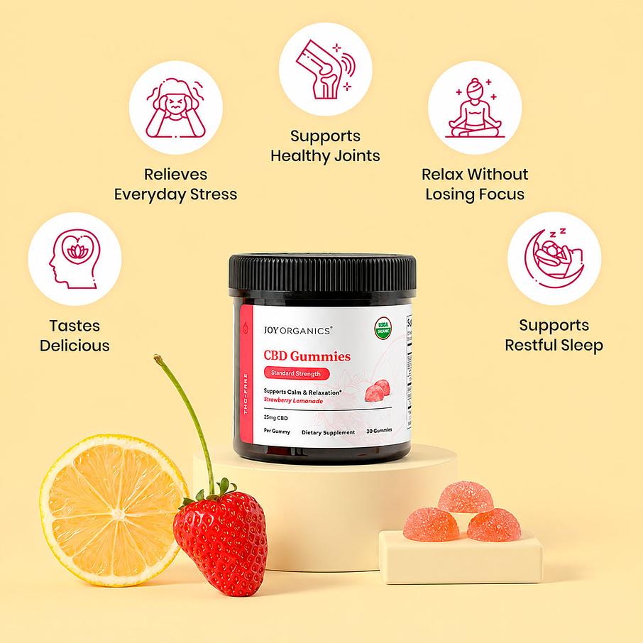 Joy Organics Organic THC-Free Gummies