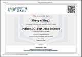 Shreya Singh on LinkedIn: I've Completed Python for Data Science from Cognitive AI......