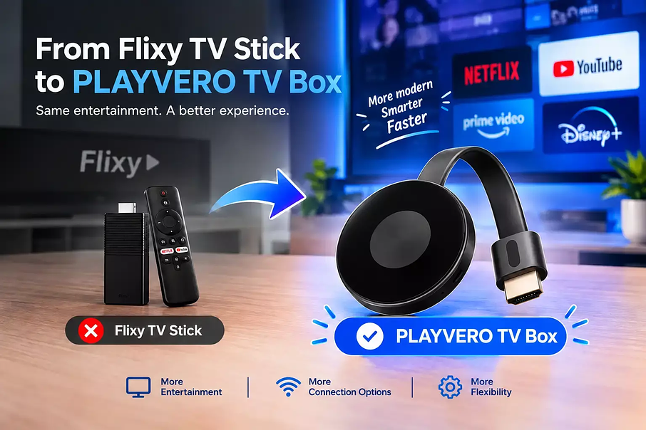 PLAYVERO – Compact HDMI Device For A Smarter TV Setup