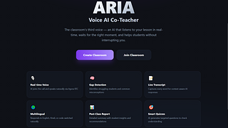 ARIA - Adaptive Real Time Instructional AI ARIA - Adaptive Real Time Instructional AI