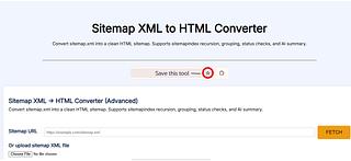 Sitemap XML to HTML Converter Sitemap XML to HTML Converter