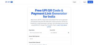 UPI PG; Free UPI Payment Link & QR Code Generator UPI PG; Free UPI Payment Link & QR Code Generator