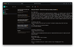 Zettel: Markdown based Notes Application