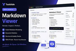 Markdown Viewer — Open & Inspect .md Files Online