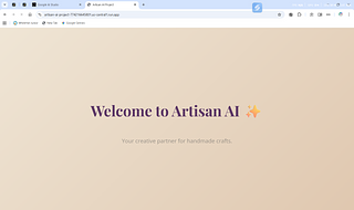 Solution to the problems of Artisans faced in today's modern world