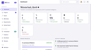 BRDGenie an AI-powered Business Requirements Document (BRD) generation platform BRDGenie an AI-powered Business Requirements Document (BRD) generation platform