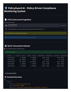  PolicyGuard AI Policy-Driven Compliance Monitoring System