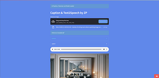 AI Image Analysis -> Caption -> Text2Speech AI Image Analysis -> Caption -> Text2Speech