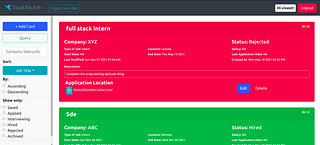 Job Application Tracker