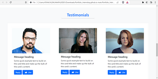 Static Responsive Poprtfolio-Bootstrap