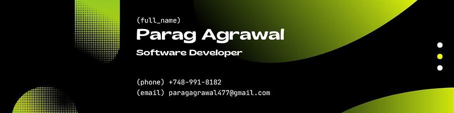 Parag Agrawal Parag Agrawal