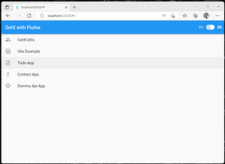 GetX with Flutter