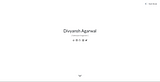 Divyansh Agarwal | Portfolio