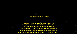 Star Wars Style Text