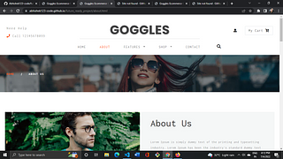Goggles (Eyewear website )