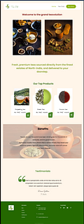 Tea subscription project-UX-UI design.