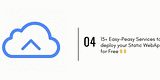 15+ Easy-Peasy Services to deploy your Static WebApp for Free  🤑