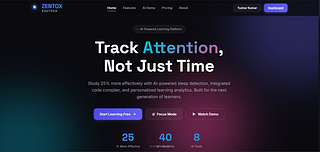 ZENTOX-EDUTECH - AI BASED PLATFORM WHICH HELPS STUDENT TO STUDY MORE EFFICTIVELY  