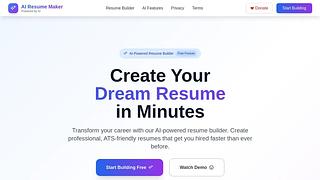 AI Resume Maker & CV Builder AI Resume Maker & CV Builder