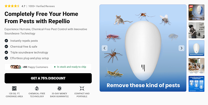 Repellio™ Pest Repeller Sound Official – Features, Reviews and Price Repellio™ Pest Repeller Sound Official – Features, Reviews and Price