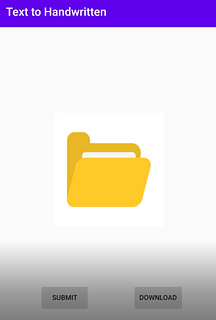 Digital Text to Handwritten PDF Android Application