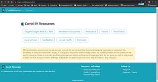 PWA Covid Resources app