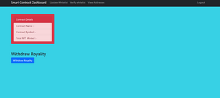 Smart Contract Dashboard