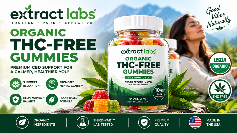 Extract Labs Organic THC-Free Gummies Extract Labs Organic THC-Free Gummies