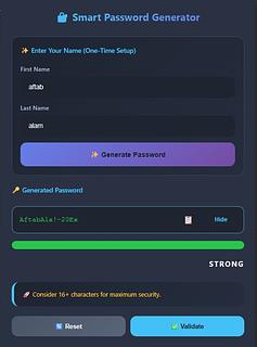 Strong Password Generator Browser extension