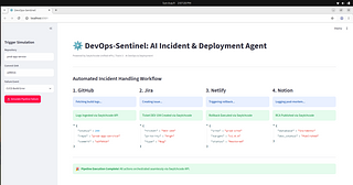 DevOps-Sentinel: Autonomous AI Incident & Deployment Agent DevOps-Sentinel: Autonomous AI Incident & Deployment Agent