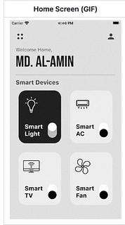 Smart Home UI (Flutter Project)