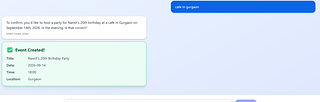 Conversational Event Planner