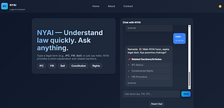 NYAI - Legal Advisor (Prototype) NYAI - Legal Advisor (Prototype)