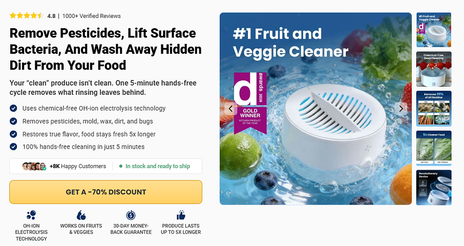 Where to Buy PuriBreeze Produce Cleaner at the Best Price