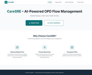 CareSRE - Smart OPD Queue Management System CareSRE - Smart OPD Queue Management System