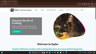 Zayka-A recipe Webapp Zayka-A recipe Webapp