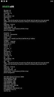 Android X86 or Android Device Information