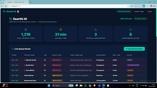 Saarthi AI – Intelligent OPD Triage & Queue Management for KGMU