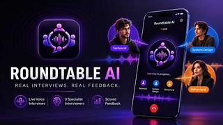 Roundtable AI - One Candidate. Three AI Interviewers.