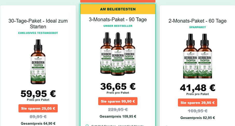 Berberin Tropfen Germany Echte Kundenbewertungen: Lohnt sich dieses deutsche Nahrungsergänzungsmittel? Berberin Tropfen Germany Echte Kundenbewertungen: Lohnt sich dieses deutsche Nahrungsergänzungsmittel?
