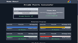 Arcade Points Calculator 2025